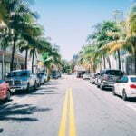 a street with cars on it