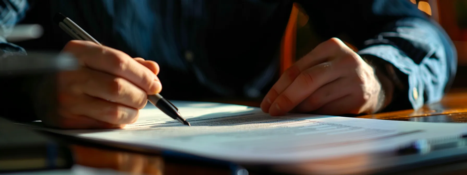 a person carefully preparing and drafting a legal petition to seal their criminal record in arizona.